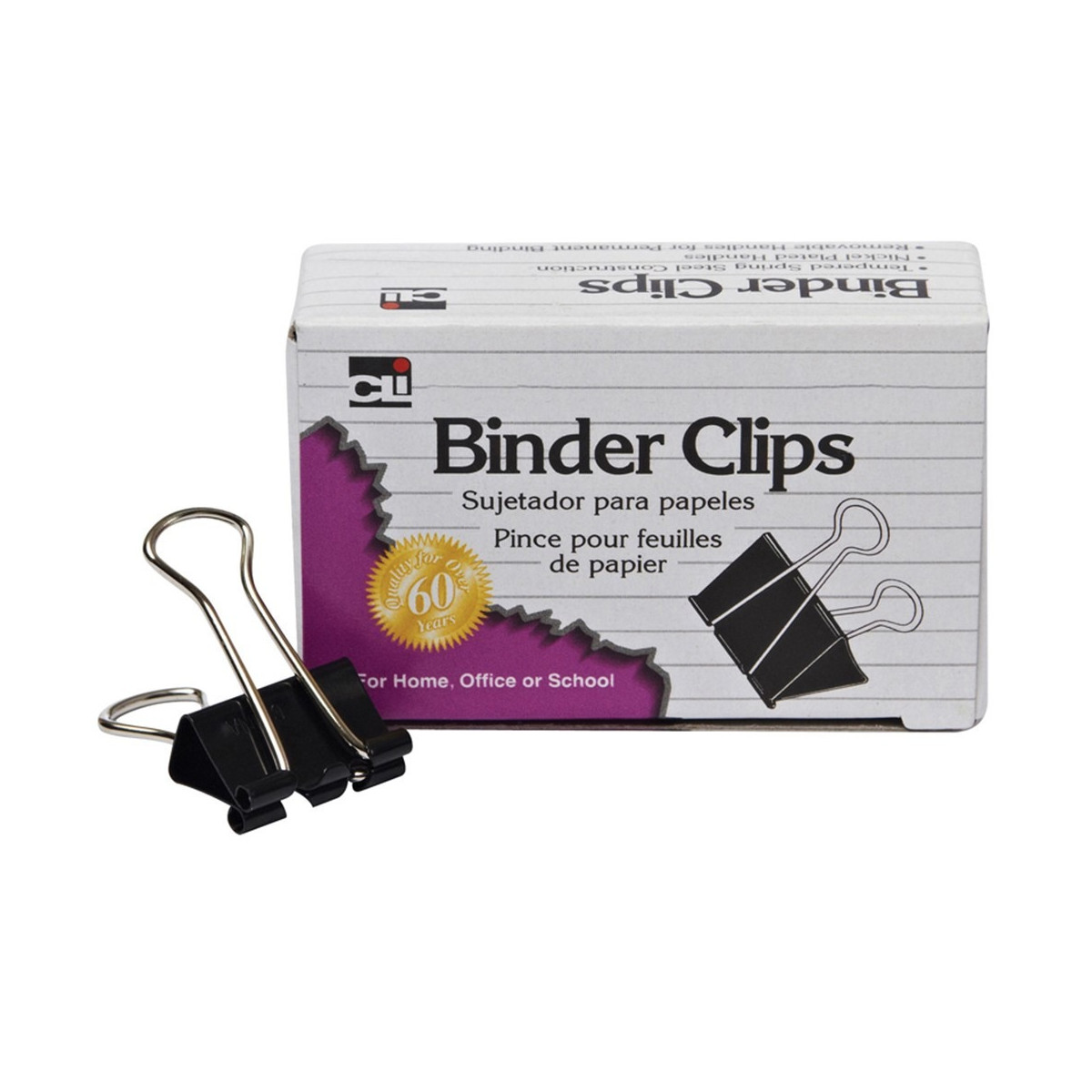 Binder Clips - Large - 2 wide, 1 capacity - 12/Pack_ CHLBC-10