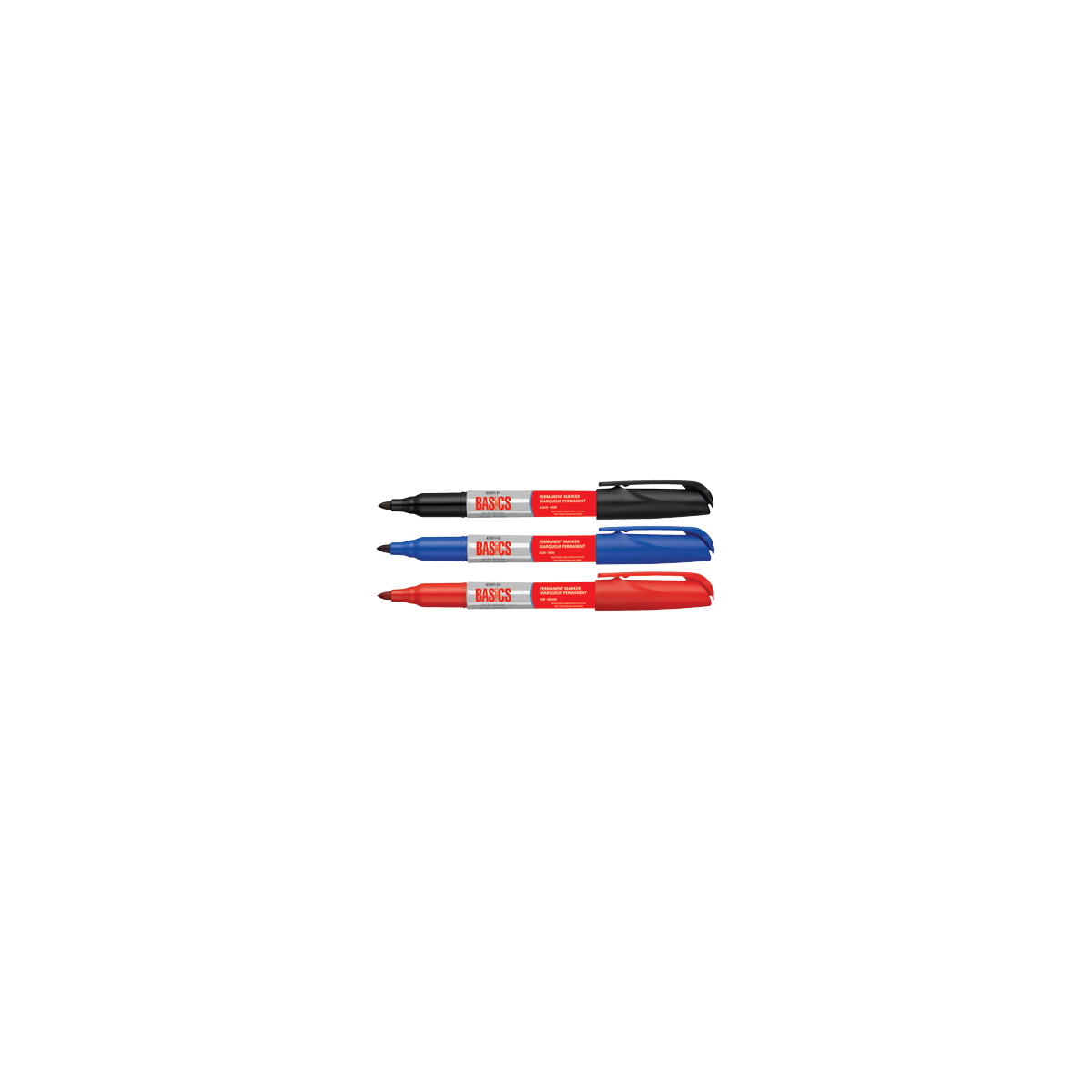 basics-permanent-markers-red-12-box-43001-03