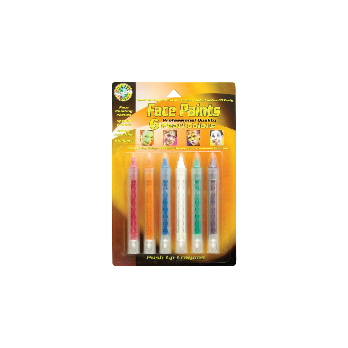 Face Paint PushUp Crayons Pearl L169000