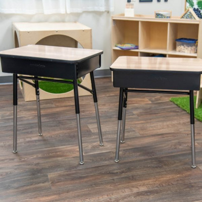 AS WE GROW® Single Student Desk - Set of 2!