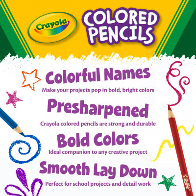 Crayola Erasable Coloured Pencils, 12 Count_ CR67-1212