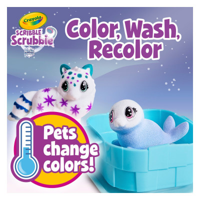 Crayola Scribble Scrubbie arctic-themed playset encourages kids to