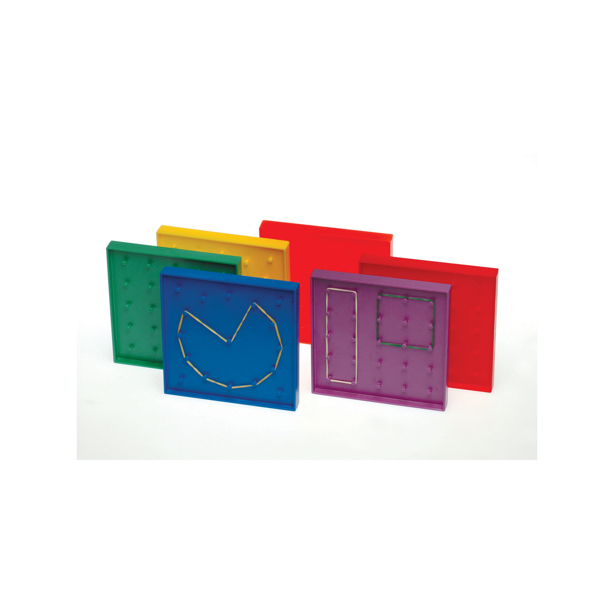 Geoboard 9 11x11 Pin Double-sided w/ Rubber Bands