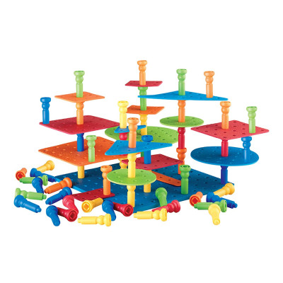 Lauri Tall Stacker Pegs Building Set