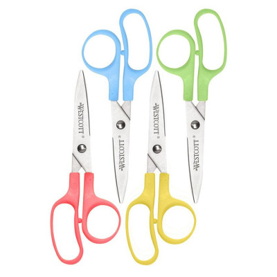 Children's Scissors, 5, Blunt Tip, Assorted Colors | Bundle of 10 Each