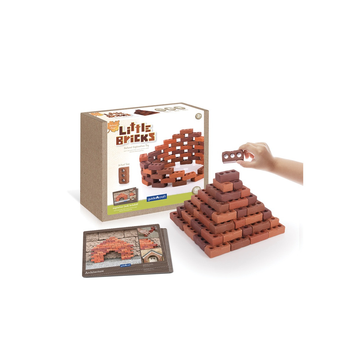 Guidecraft® Little Bricks - 60 pc. set(L1553-00) _ GD-6776