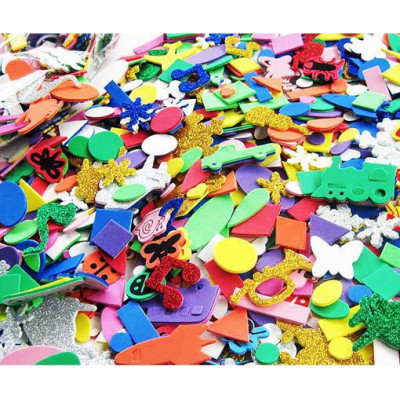 Self Adhesive Assorted Foam Shapes for Children Craft in Different
