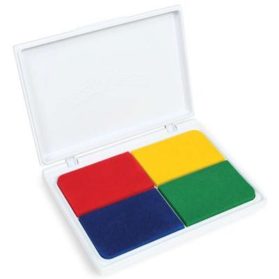 Washable Stamp Pad 3-in-1 - Primary Colors - Red, Yellow & Blue - CE-10051